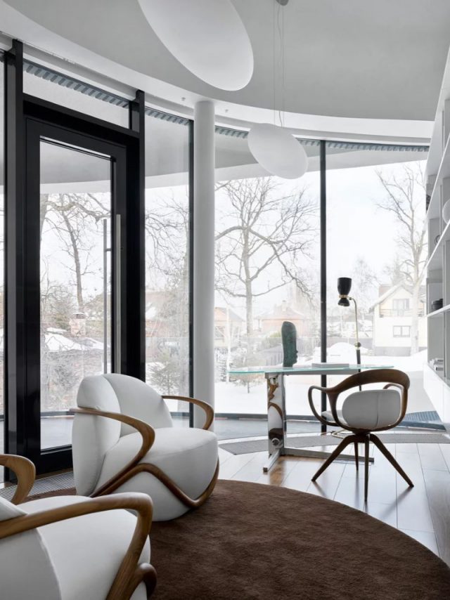 Picture Idea: Organic Meets Curved Architectural Design Trend House In The Landscape