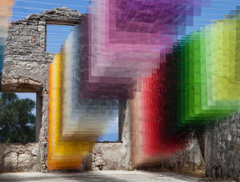 Contemporary Art Meshes Spray Paint and Greek Ruins TrendBook Trend