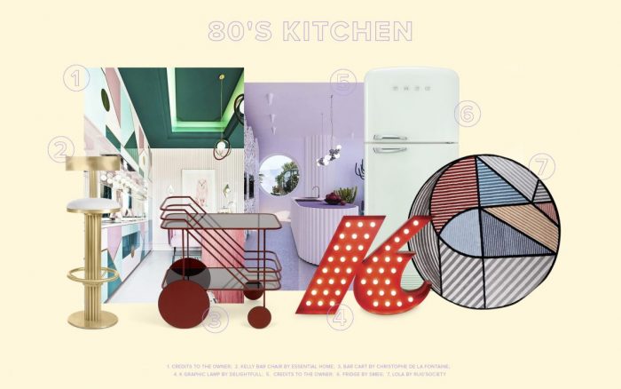 Modern 80's Design kitchen