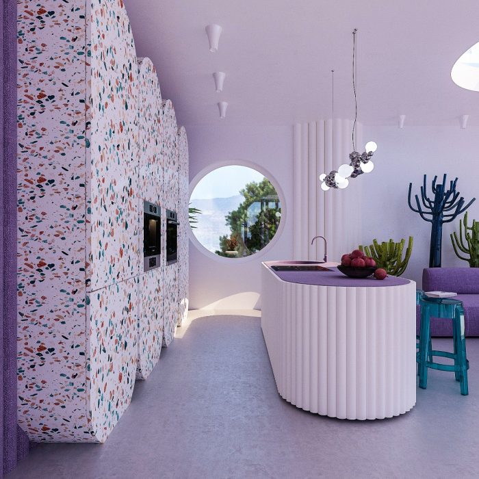 Modern 80's Design kitchen